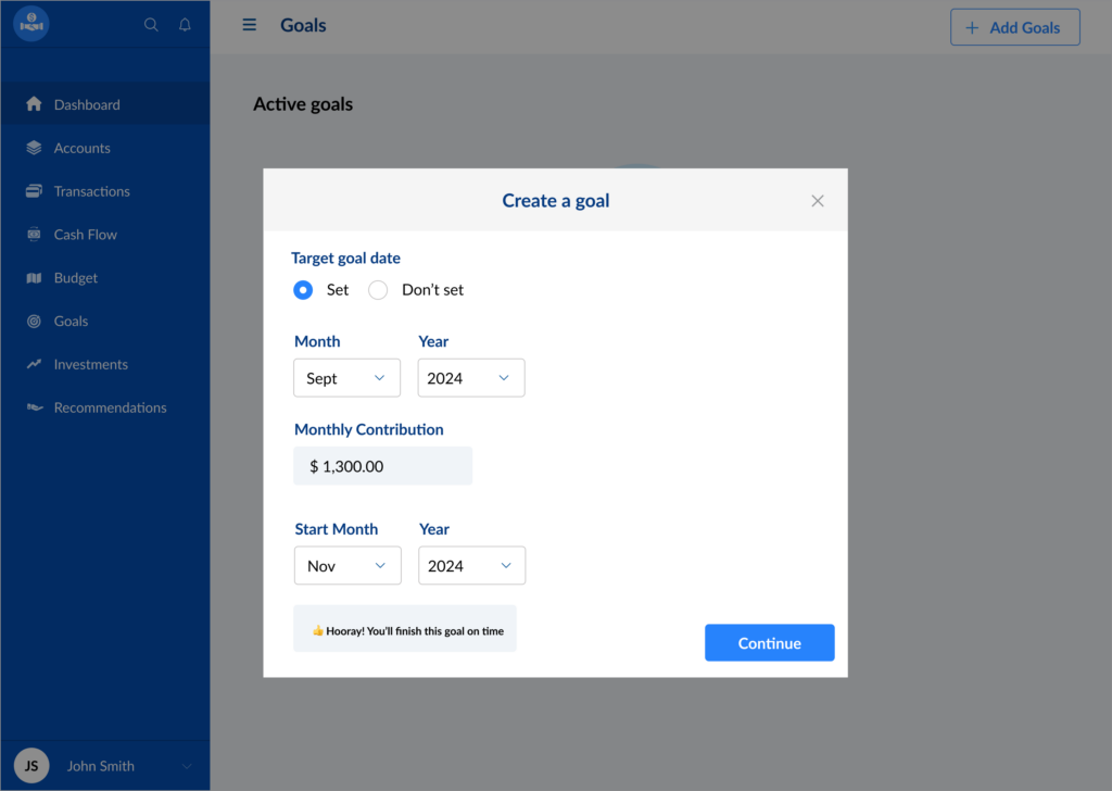 Goal Fix goal dates